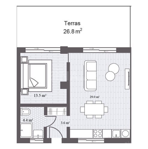 Продаётся 2-комн. новостройка 86.5 м², пос. Sea Breeze, photo 7 from 8