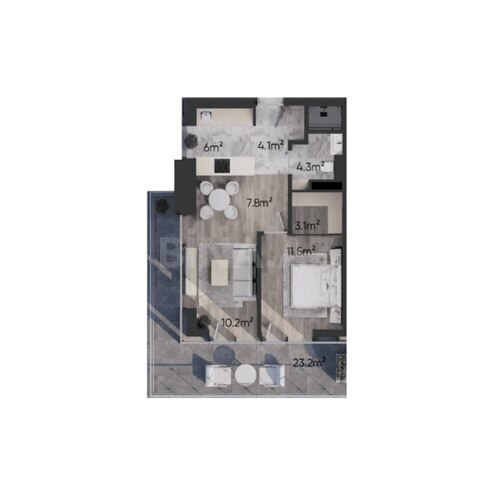 Продаётся 2-комн. новостройка 82.3 м², пос. Sea Breeze, photo 7 from 8