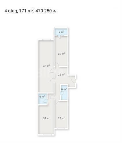Продаётся 4-комн. новостройка 171 м², м. Шах Исмаил Хатаи, photo 9 from 10