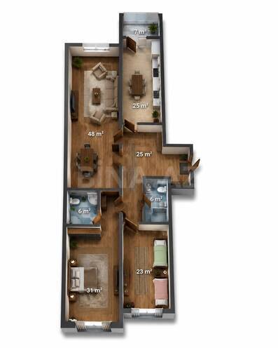 Продаётся 4-комн. новостройка 171 м², м. Шах Исмаил Хатаи, photo 3 from 10