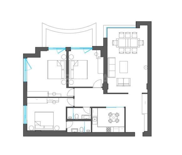 Продаётся 3-комн. новостройка 136 м², м. Шах Исмаил Хатаи, photo 3 from 9