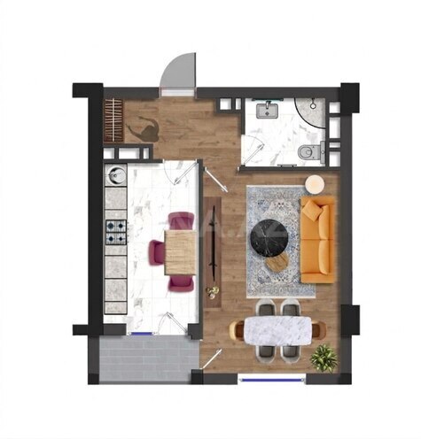 Satılır 1 otaqlı yeni tikili 55 m², Binəqədi q., photo 10 from 11