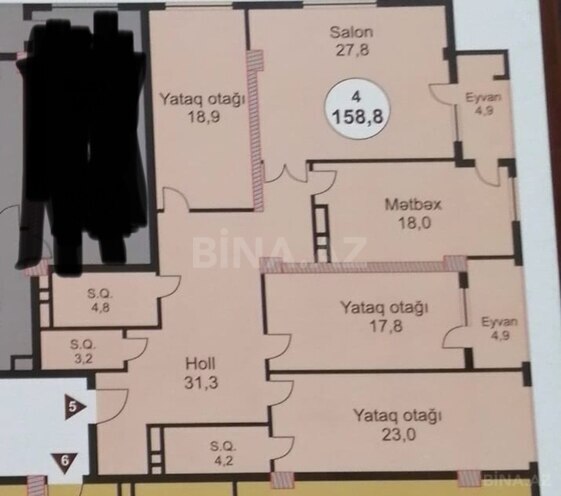 Satılır 4 otaqlı yeni tikili 159 m², 28 May m., photo 3 from 9
