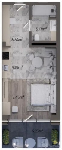 Satılır 1 otaqlı yeni tikili 51.4 m², Sea Breeze q., photo 5 from 6