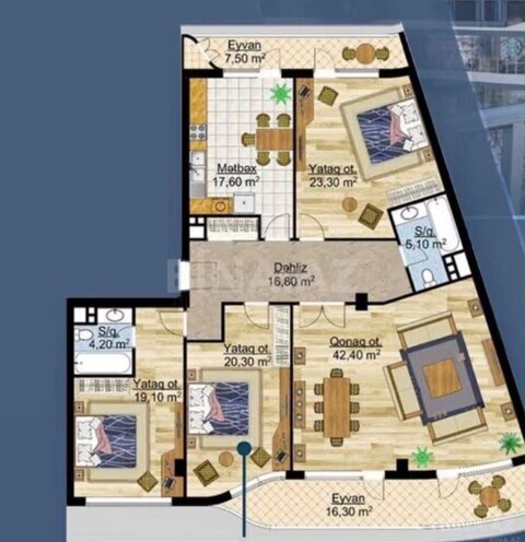 Продаётся 4-комн. новостройка 176.8 м², пос. Аг шехер, photo 7 from 19