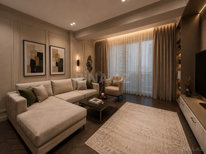 Сдаётся 3-комн. новостройка 100 м², м. Элмляр Академиясы, photo 3 from 19