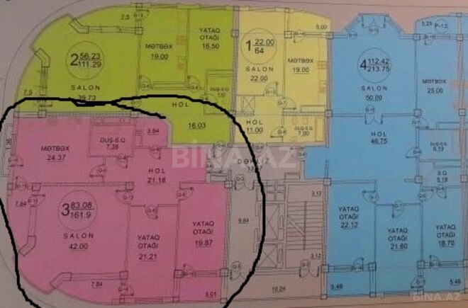 Продаётся 1-комн. новостройка 64 м², м. Шах Исмаил Хатаи, photo 3 from 19