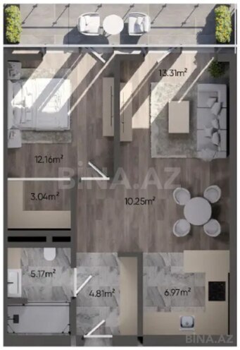 Satılır 2 otaqlı yeni tikili 76.5 m², Sea Breeze q., photo 6 from 7