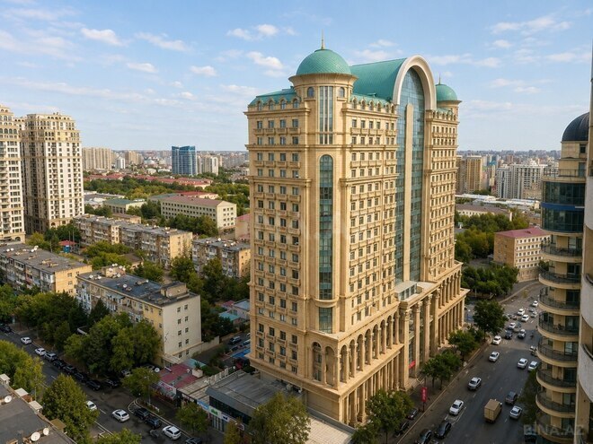 Сдаётся 3-комн. новостройка 150 м², м. Элмляр Академиясы, photo 1 from 15