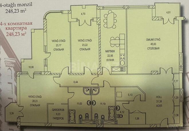 Satılır 4 otaqlı yeni tikili 248 m², 28 May m., photo 4 from 16