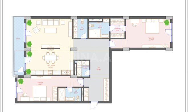 Satılır 3 otaqlı yeni tikili 170 m², Şah İsmayıl Xətai m., photo 6 from 11