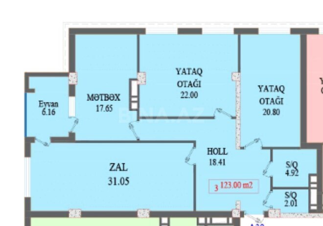 Satılır 3 otaqlı yeni tikili 123 m², Bakıxanov q., photo 3 from 17