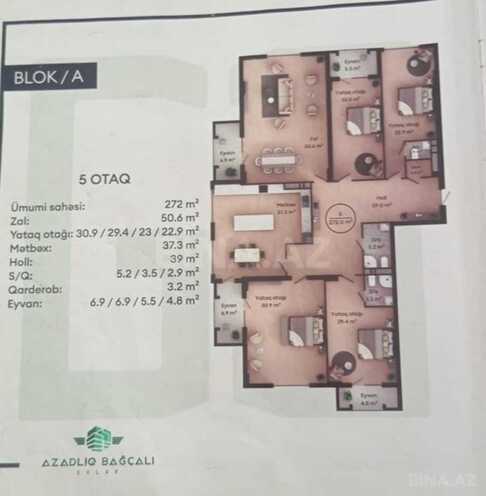 Satılır 5 otaqlı yeni tikili 272 m², Nəsimi r., photo 5 from 12