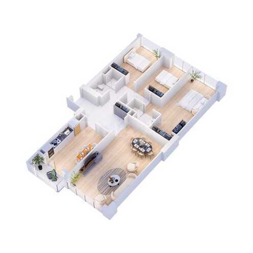 Продаётся 4-комн. новостройка 128 м², м. Нариман Нариманов, photo 19 from 22