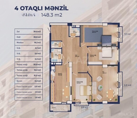 Продаётся 4-комн. новостройка 150 м², м. 28 мая, photo 4 from 7