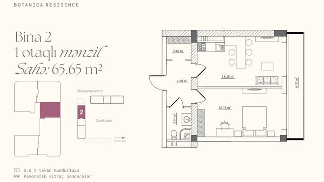 Продаётся 1-комн. новостройка 65.6 м², пос. Бадамдар, photo 7 from 8