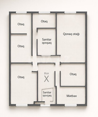 İcarəyə verilir 6 otaqlı köhnə tikili 230 m², Nizami m., photo 16 from 17