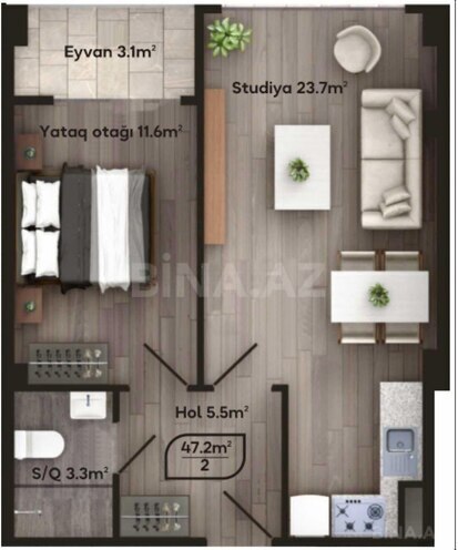 Продаётся 2-комн. новостройка 50 м², м. 20 января, photo 6 from 16