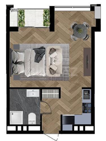 Satılır 1 otaqlı yeni tikili 44 m², Sea Breeze q., photo 8 from 9