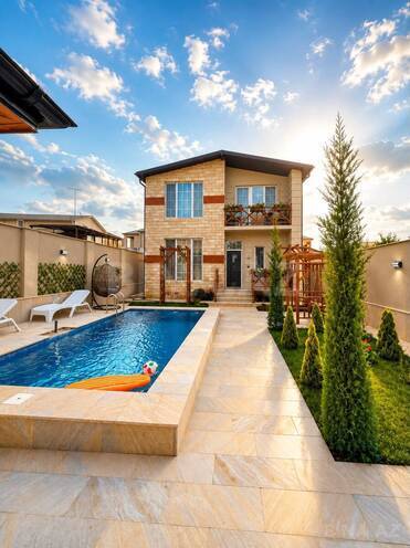 Satılır 6 otaqlı həyət evi/bağ evi 200 m², Mərdəkan q., photo 1 from 30