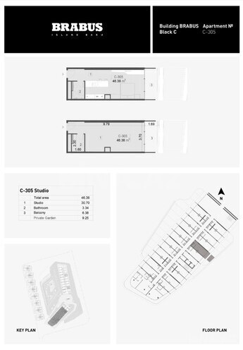 Satılır 1 otaqlı yeni tikili 46.4 m², Nardaran q., photo 14 from 15