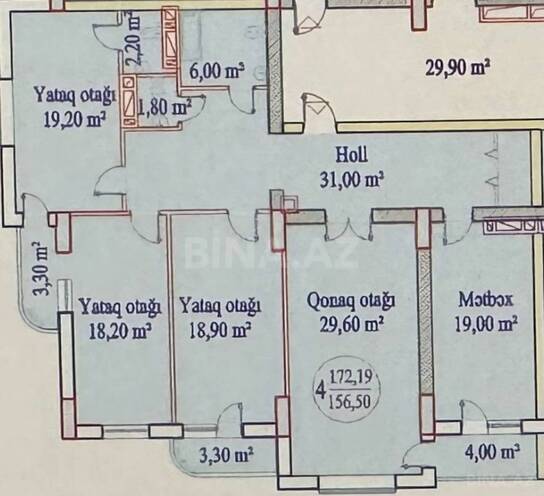 Satılır 4 otaqlı yeni tikili 173 m², Nəsimi r., photo 11 from 12