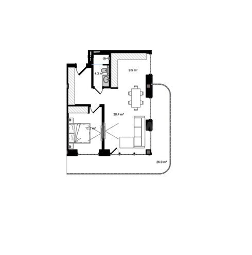 Продаётся 2-комн. новостройка 97.1 м², пос. Нардаран, photo 7 from 8
