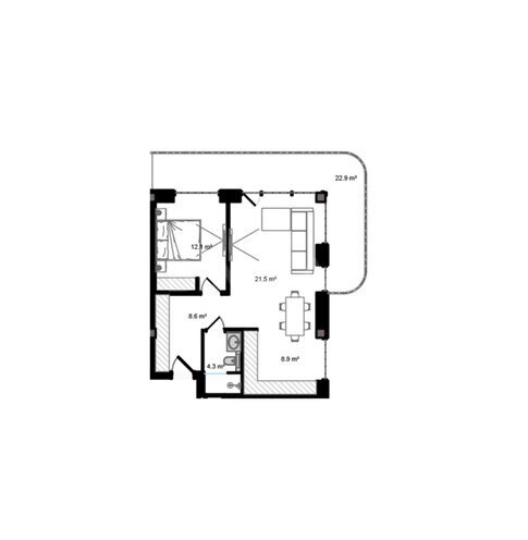 Продаётся 2-комн. новостройка 92.2 м², пос. Нардаран, photo 7 from 8