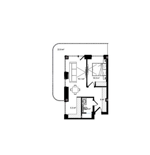 Продаётся 2-комн. новостройка 76.9 м², пос. Нардаран, photo 7 from 8