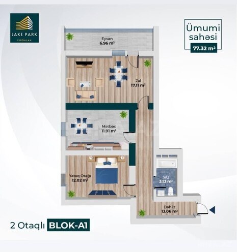 Satılır 2 otaqlı yeni tikili 77.3 m², Abşeron r., photo 14 from 15