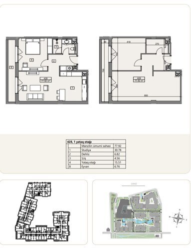 Satılır 2 otaqlı yeni tikili 77.9 m², Sea Breeze q., photo 10 from 11