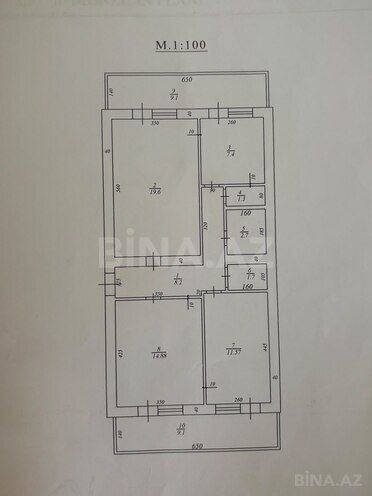 Satılır 3 otaqlı köhnə tikili 85 m², Əhmədli m., photo 16 from 17