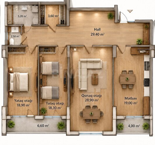 Продаётся 3-комн. новостройка 153 м², Наримановский  р., photo 3 from 11