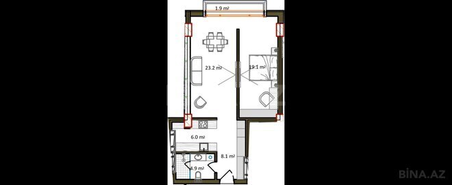 Satılır 2 otaqlı yeni tikili 75.8 m², Nardaran q., photo 16 from 17