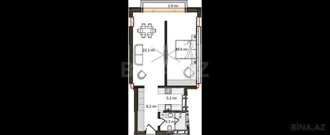 Продаётся 2-комн. новостройка 73.9 м², пос. Нардаран, photo 16 from 17