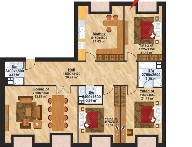 Продаётся 4-комн. новостройка 180 м², пос. Аг шехер, photo 3 from 13
