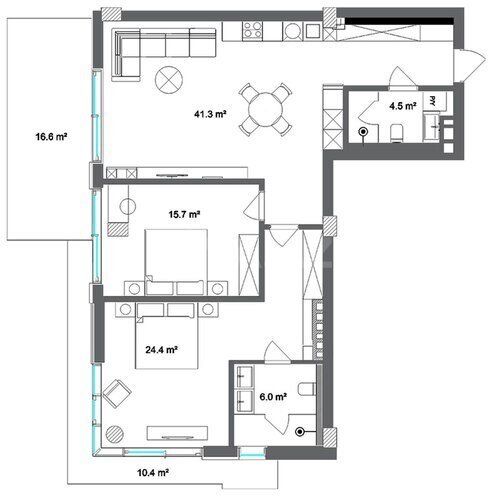 Продаётся 3-комн. новостройка 134.2 м², пос. Sea Breeze, photo 12 from 13