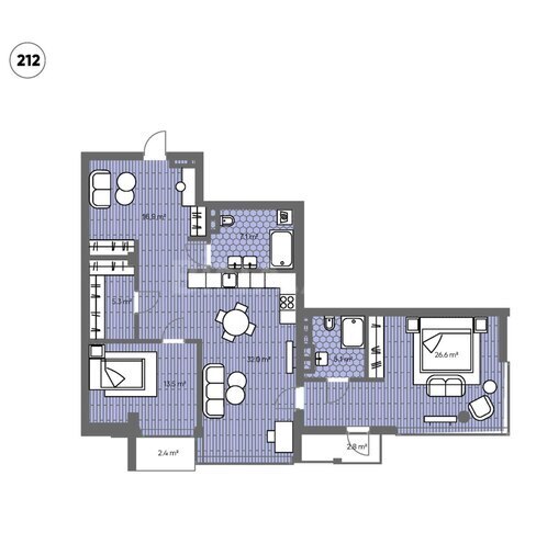 Продаётся 3-комн. новостройка 132.9 м², пос. Sea Breeze, photo 12 from 13
