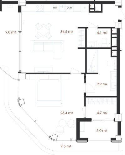 Продаётся 2-комн. новостройка 100.3 м², пос. Нардаран, photo 10 from 11