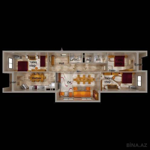 Satılır 4 otaqlı yeni tikili 160 m², 8-ci mikrorayon q., photo 7 from 8