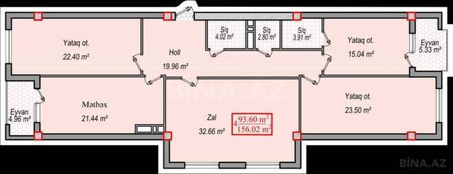 Satılır 4 otaqlı yeni tikili 160 m², 8-ci mikrorayon q., photo 5 from 8