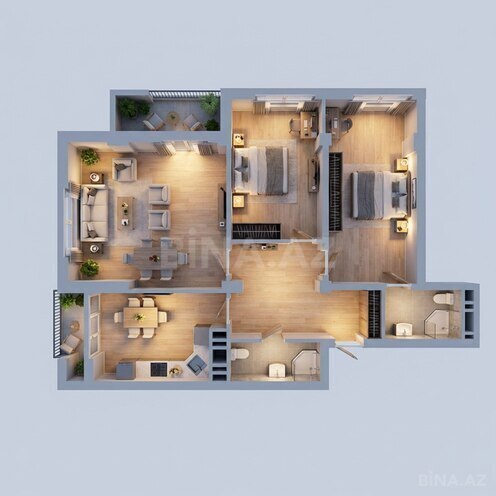 Satılır 3 otaqlı yeni tikili 118 m², Yeni Yasamal q., photo 12 from 13