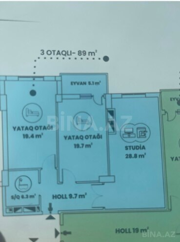 Продаётся 3-комн. новостройка 90 м², Абшеронcкий  р., photo 13 from 14