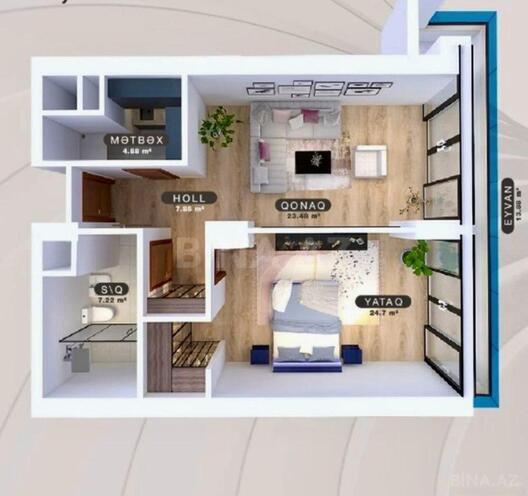 Продается 2-комн. новостройка 82 м², пос. Аг шехер, photo 10 from 13
