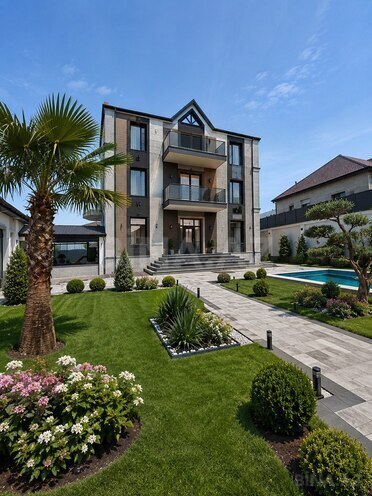Satılır 7 otaqlı həyət evi/bağ evi 550 m², Badamdar q., photo 1 from 9