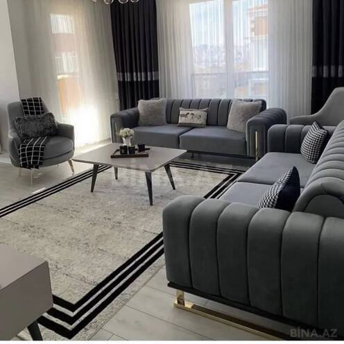 İcarəyə verilir 3 otaqlı yeni tikili 110 m², Nərimanov r., photo 1 from 6