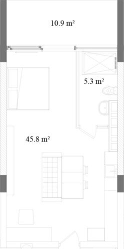 Продаётся 1-комн. новостройка 63.7 м², пос. Нардаран, photo 18 from 19