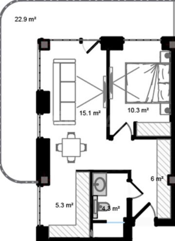 Satılır 2 otaqlı yeni tikili 76.9 m², Nardaran q., photo 7 from 8
