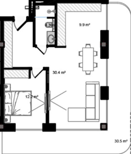 Satılır 2 otaqlı yeni tikili 102.2 m², Sea Breeze q., photo 7 from 8