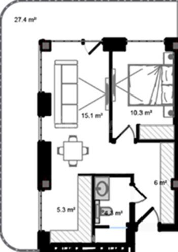 Satılır 2 otaqlı yeni tikili 81.9 m², Sea Breeze q., photo 7 from 8
